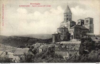 Saint Nectaire - Eglise Romane CPA