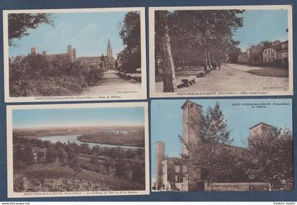 SAINT NICOLAS DE LA GRAVE - 4 cartes