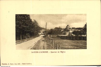 CPA Saint Ouen L Aumone Quartier de L Eglise