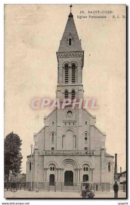 Saint Ouen CPA Eglise paroissiale