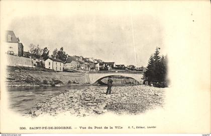 CPA Saint Pe De Bigorre Vue du Pont de la Ville
