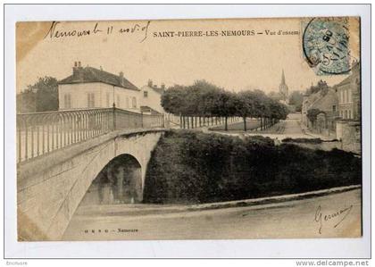 cpa SAINT PIERRE les NEMOURS vue d'ensemble GBNG