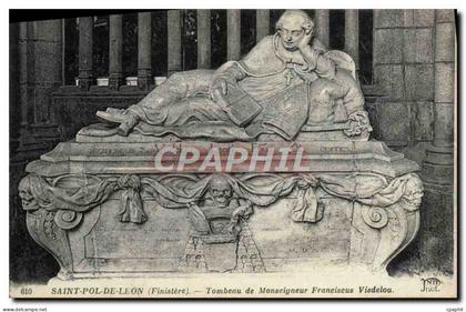 CPA Saint Pol de Leon Tombeau de Monseigneur Franciscus Visdelou