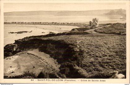 Saint Pol de Leon CPA Greve de Sainte anne