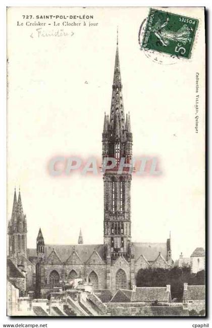 CPA Saint Pol de Leon Le Creisker Le Clocher a Jour