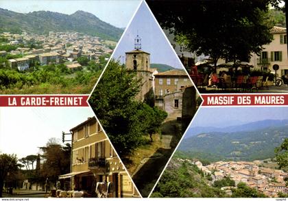 CPSM La Garde Freinet Var Vue generale Place de la Claire Fontaine