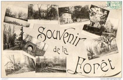 SAINT PRIX MONTLIGNON (95) carte multivues souvenir de la foret