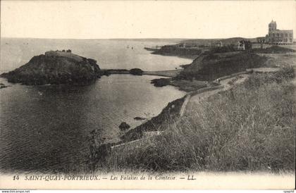 CPA Saint Quay Portrieux Les Falaises de la Comtesse