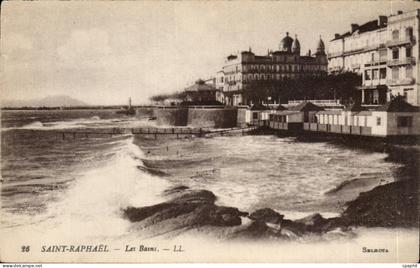 Saint Raphael CPA Les bains