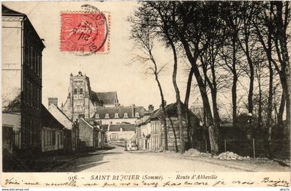 CPA SAINT-RIQUIER Route d'Abbeville (1292103)