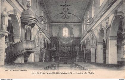 SAINT ROMAIN DE COLBOSC      EGLISE  INTERIEUR