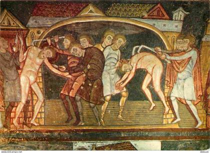 Carte Postale - 86 - Saint Savin sur Gartempe - intérieur de l'Eglise - Peinture murale de la Crypte St Savin St Cyprien