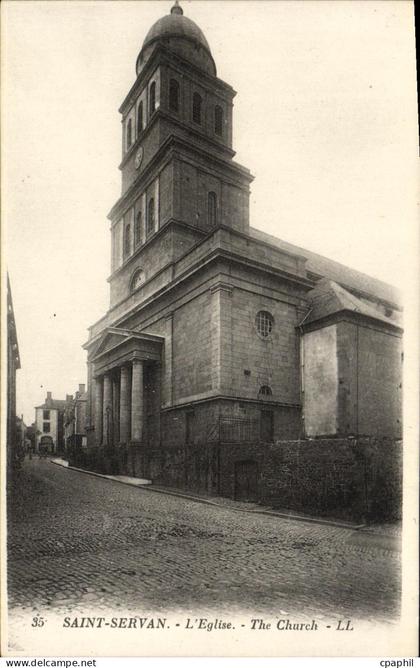 CPA Saint Servan L Eglise