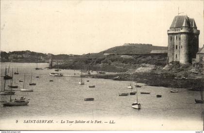 Saint Servan CPA la tour Solidor et le fort