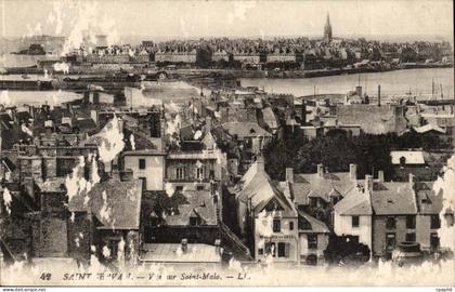 Saint SErvan CPA Vue sur Saint Malo