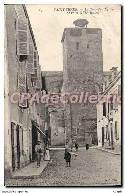 CPA Saint Sever La Tour de l'Eglise