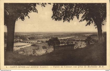 CPA Saint Sever Sur Adour Vallee de L'Adour vue prise de Morlanne