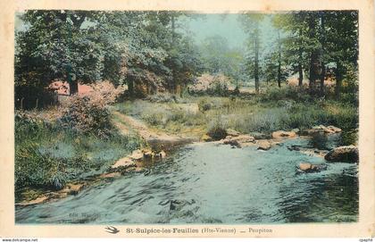CPA St Sulpice les Feuilles (Haute Vienne) Peupton