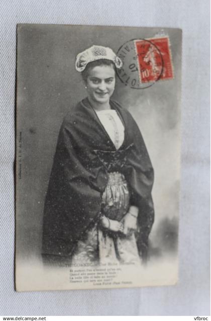 Cpa 1907, Saint Thégonnec, une riche héritière, Finistère 29
