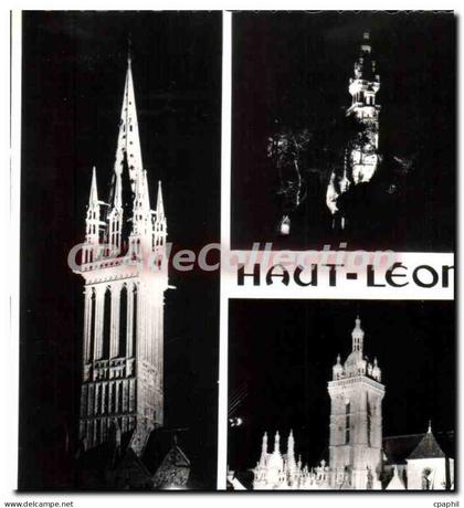 CPSM Bretagne Circuit Lumineux de haut Leon les ensembles de Guimiliau Saint Thegonnec Roscoff le Kr