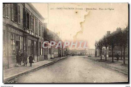 CPA Saint Valerien Yonne Grand Rue Place de l'Eglise Epicerie