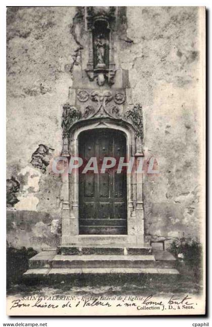 Saint Valerien CPA Portail lateral de l'eglise