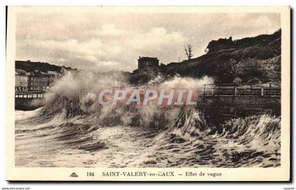 CPA Saint Valery en Caux Effet de vague