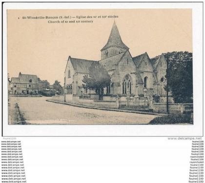 carte de  st SAINT WANDRILLE RANCON ( recto verso )