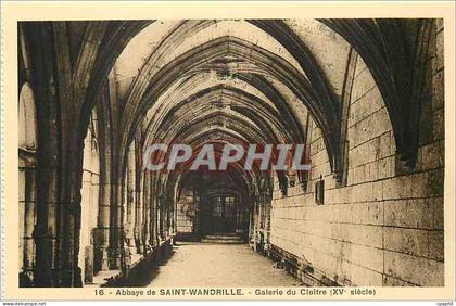 CPA Abbaye de Saint Wandrille Galerie du Cloitre