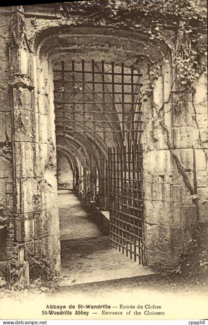 CPA Abbaye de St Wandrille Entree du Cloitre