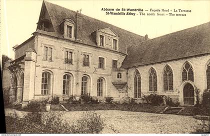 CPA Abbaye de St Wandrille Facade Nord La Terrasse