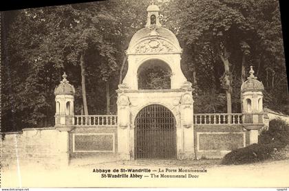 CPA Abbaye de St Wandrille La Porte Monumentale
