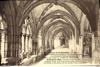 CPA Abbaye de St Wandrille Le cloitre
