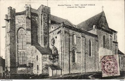 Saint Yrieix - Chevet de l'Eglise - CPA