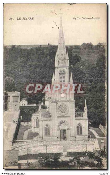 CPA Le Havre Eglise Sainte Adresse