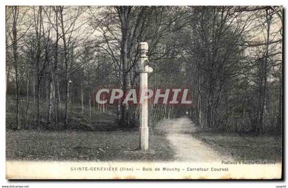 CPA Sainte Genevieve Bois de Mouchy Carrefour Courval