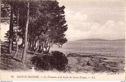 CPA Sainte Maxime La Croiselle et le Goife de Saint Tropez