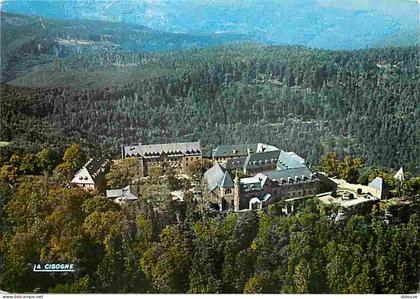 Carte Postale - 67 - Mont Sainte-Odile - Le Couvent sur un promontoire boisé dominant la plaine d'Alsace - Vue aérienne