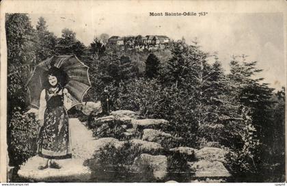 Mont Sainte Odile - Femme avec parasol CPA