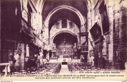 CPA Saintes Maries De La Mer Interieur