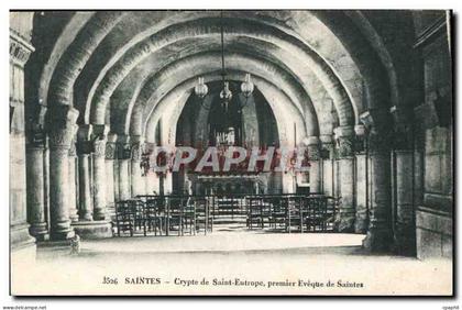 CPA Saintes Crypte de Saint Eutrope premier Eveque de Saintes