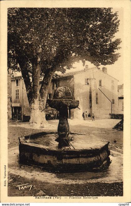 CPA Salernes Fontaine Historique
