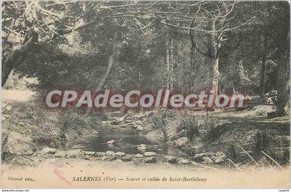 CPA Salernes (Var) Source et Vallee de Saint Barthelemy