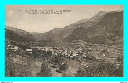 a832 / 143 74 - SALLANCHES et SAINT MARTIN Vue générale et Vallée de Magland