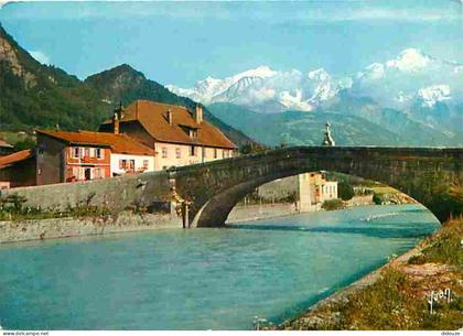 Carte Postale - 74 - Sallanches - Le Pont Saint Martin sur l'Arve - Le Mont Blanc - CPM - Voir Scans Recto-Verso - Posca
