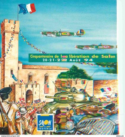 Carte Postale - 13 - Salon de Provence - Carte Publicitaire pour le Cinquentenaire c'e la Libération de Salon 22 Août 19