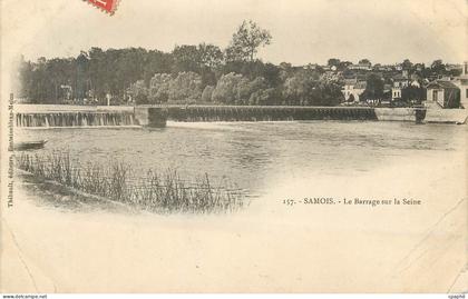 CPA Samois Le Barrage sur la Seine