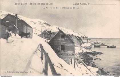 ¤¤   -   ILES SAINT-PIERRE-et-MIQUELON  -  Saint-Pierre  -  La Route du Cap à l'Aigle en Hiver  -   ¤¤