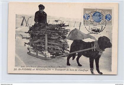 SAINT PIERRE & MIQUELON - Transport de bois de chauffage - Ed. Léon Briand 20