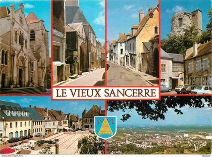 Carte Postale - 18 - Sancerre - Le Vieux Sancerre - Multivues - Blasons - CPM - Voir Scans Recto-Verso - Poscard - Carta